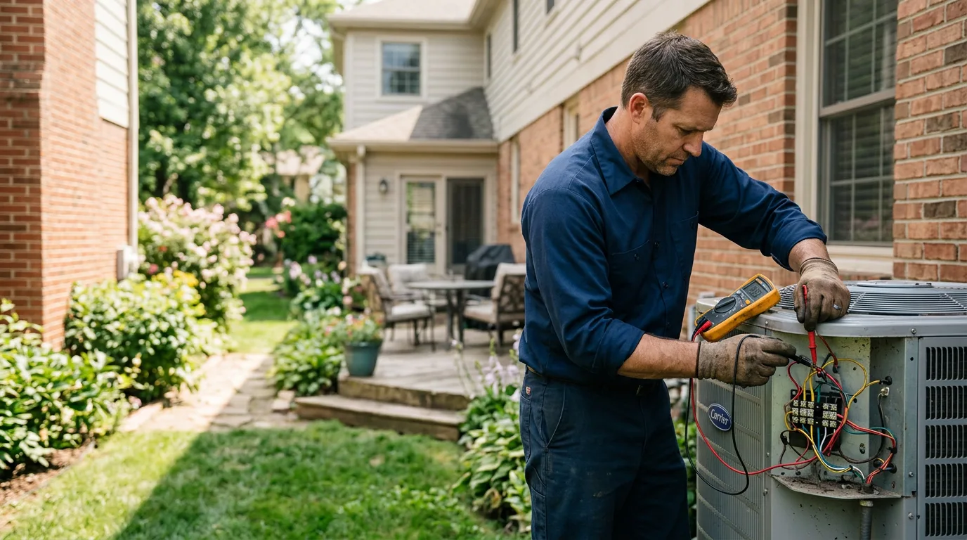 HVAC technician working near Ross, ND